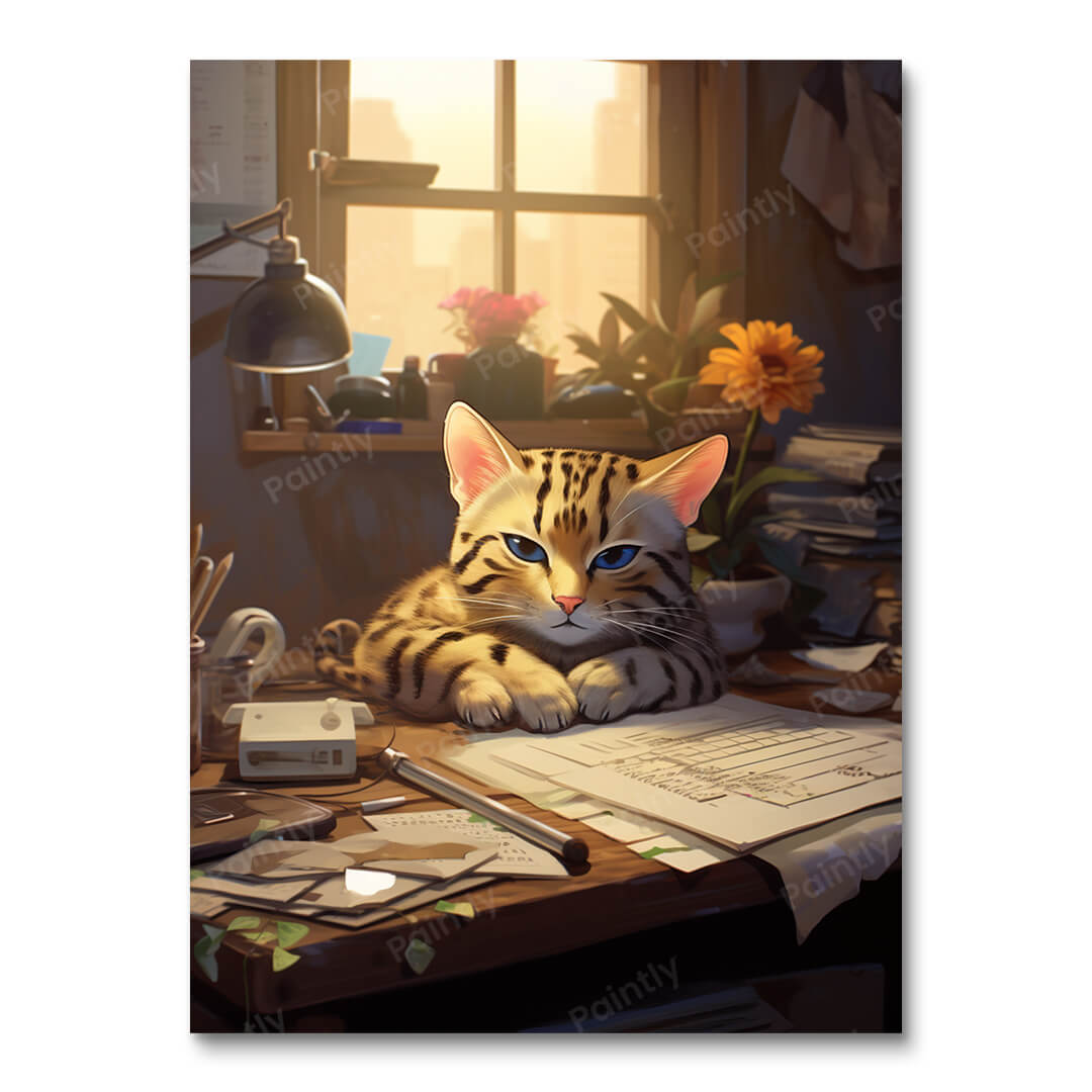 Calendar Catnap (Diamond Painting)