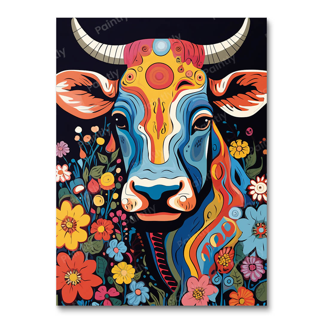 Cow's Elegance (Diamond Painting)