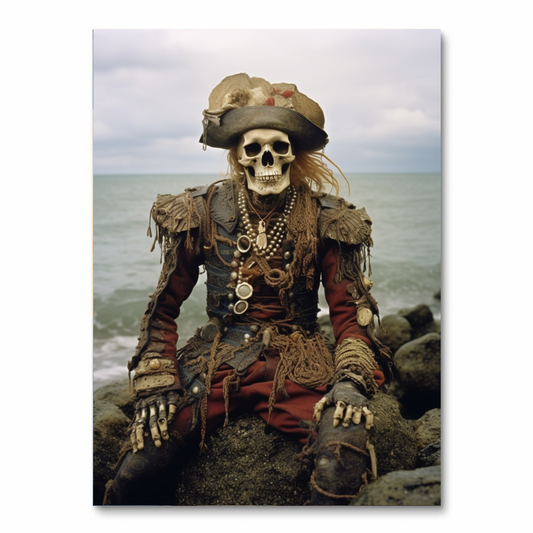 Skull Pirate Chilling (Diamond Painting)