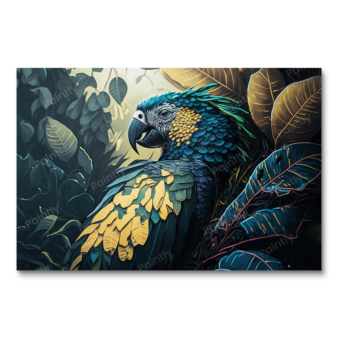 The Exotic Macaw I (Vægkunst)
