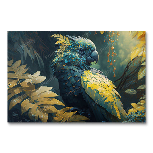 Matte Black Cockatoo VIII (Diamond Painting)