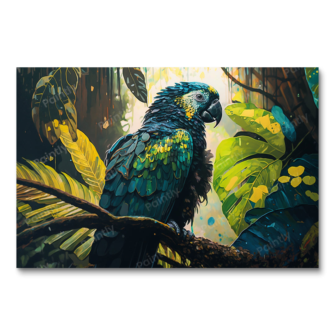 Exotic Macaw II (vægkunst)