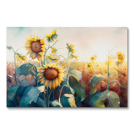 Sunflower Field I (Paint by Numbers)