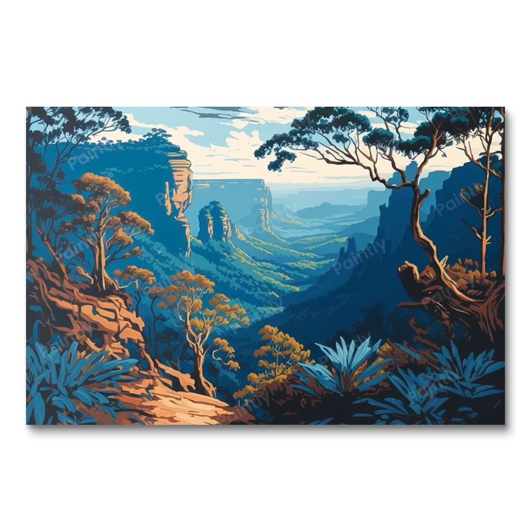 Die Blue Mountains III (Wandkunst)