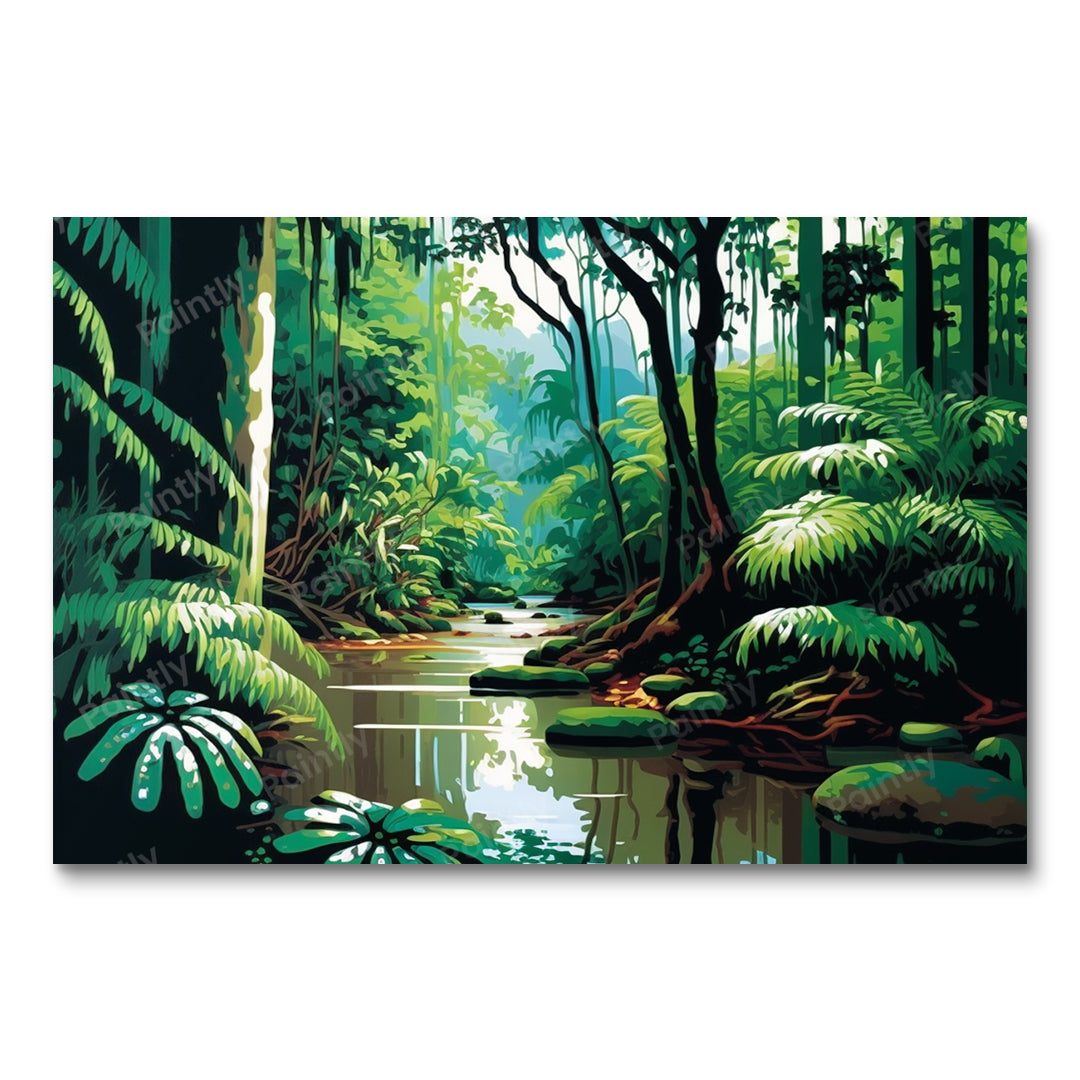The Daintree Rainforest Australia II (Paint by Numbers)