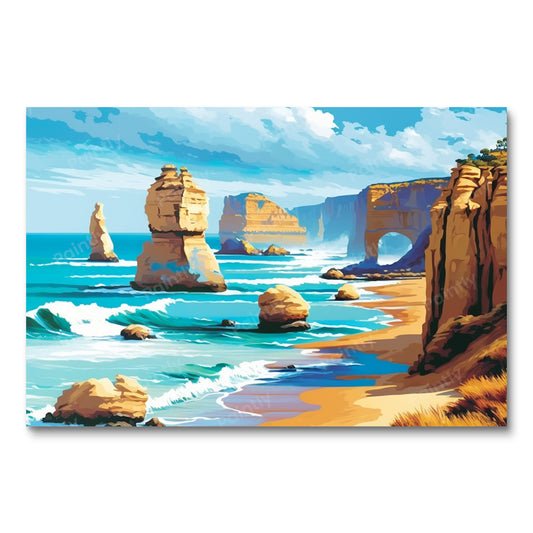 The Twelve Apostles Australia III (Paint by Numbers)