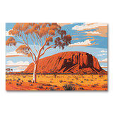 Uluru Australia I (Vægkunst)