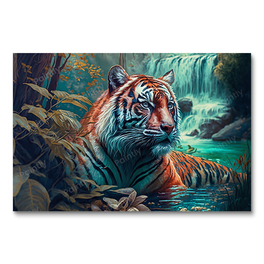 Tiger by the Fall (Diamond Painting)