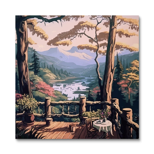 Wooden Terrace (Diamond Painting)