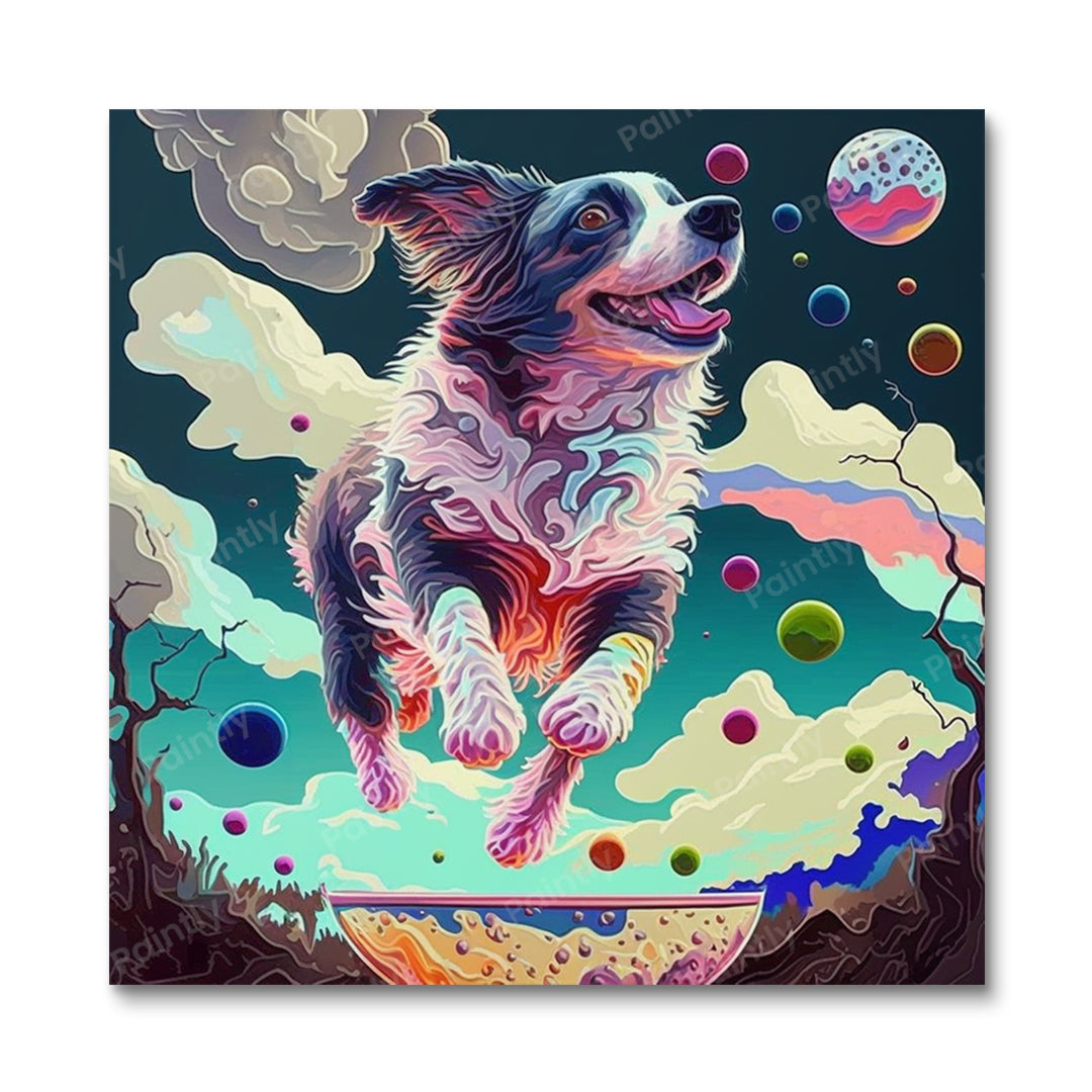 Flying Dog III (Diamond Painting)