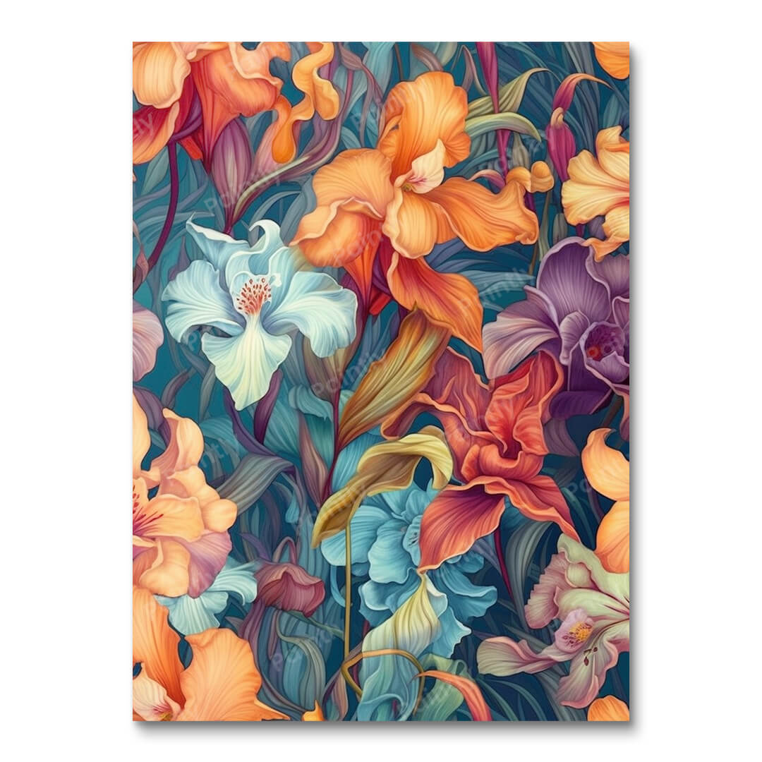 Floral Noir V (Diamond Painting)