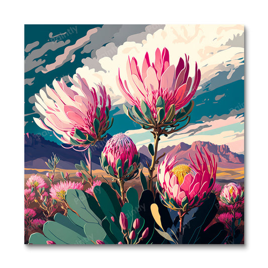 Proteas III (Diamond Painting)