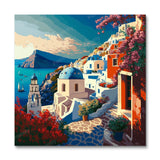 Santorini Grækenland III (vægkunst)