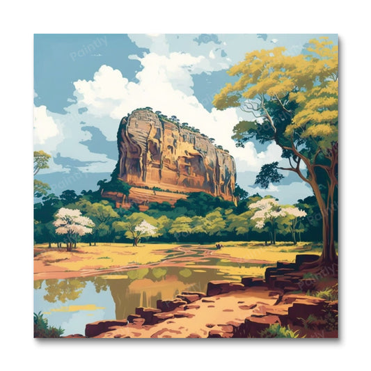 Sigiriya Sri Lanka I (Diamond Painting)