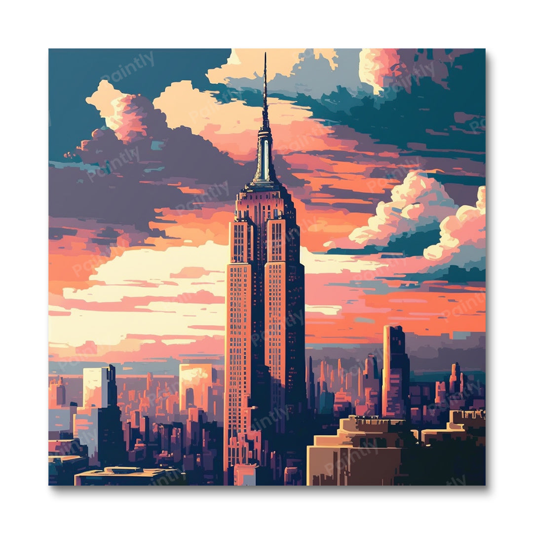 Empire State Building NYC I (Paint by Numbers)