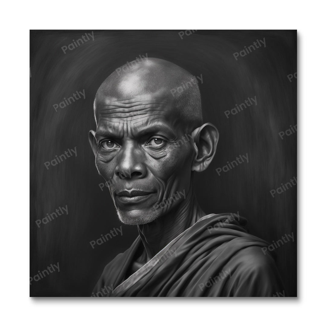 Sri Lankan Buddhist Monk (Paint by Numbers)