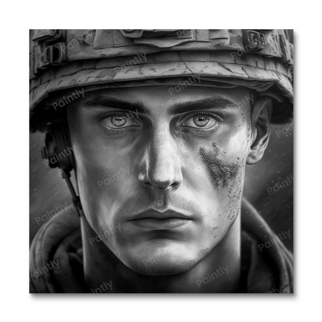 WWII Soldier (Paint by Numbers)