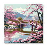 Cherry Blossom Scenery (Paint by Numbers)