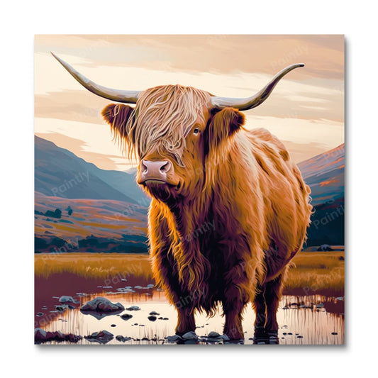 Highland Cow II (Diamond Painting)