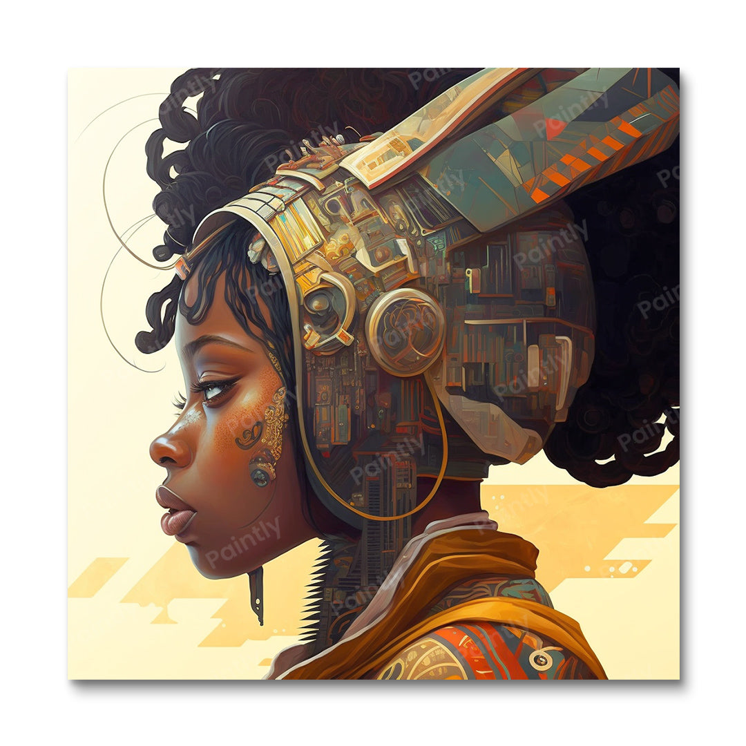 Afro Futurism VI (Vægkunst)