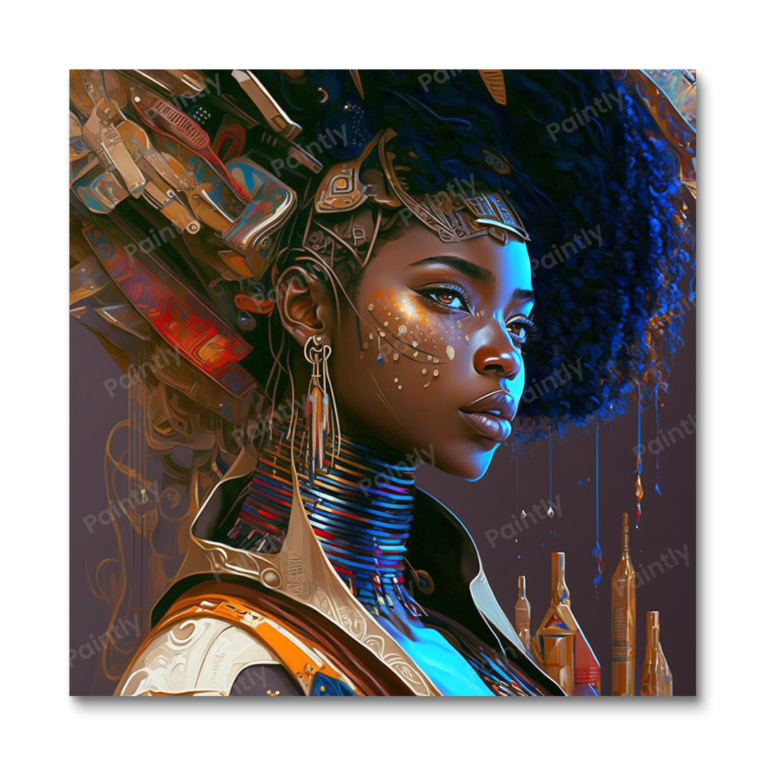 Afro Futurism V (vægkunst)
