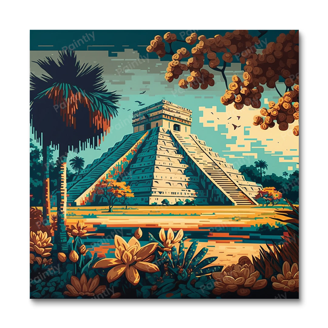 Chichen Itza (maling efter tal)