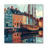 Copenhagen Harbour II (Paint by Numbers)