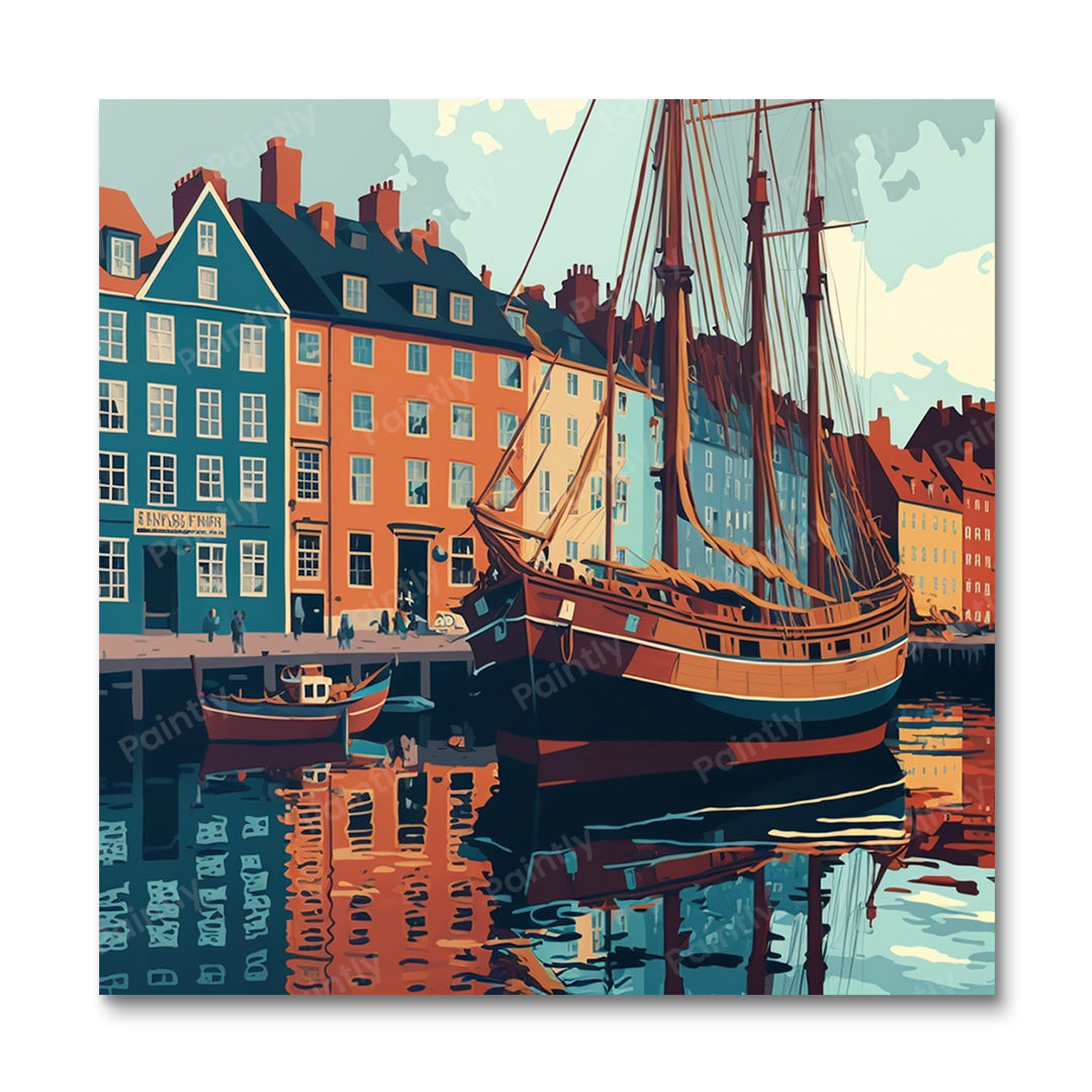 Copenhagen Harbour II (Diamond Painting)