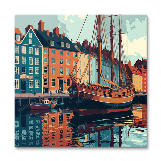 Copenhagen Harbour II (Diamond Painting)