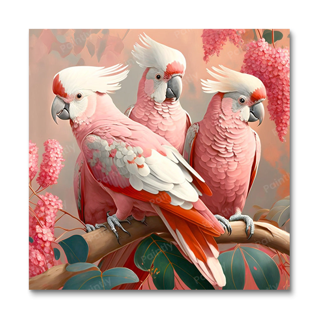 Galah Cockatoos III (Diamond Painting)