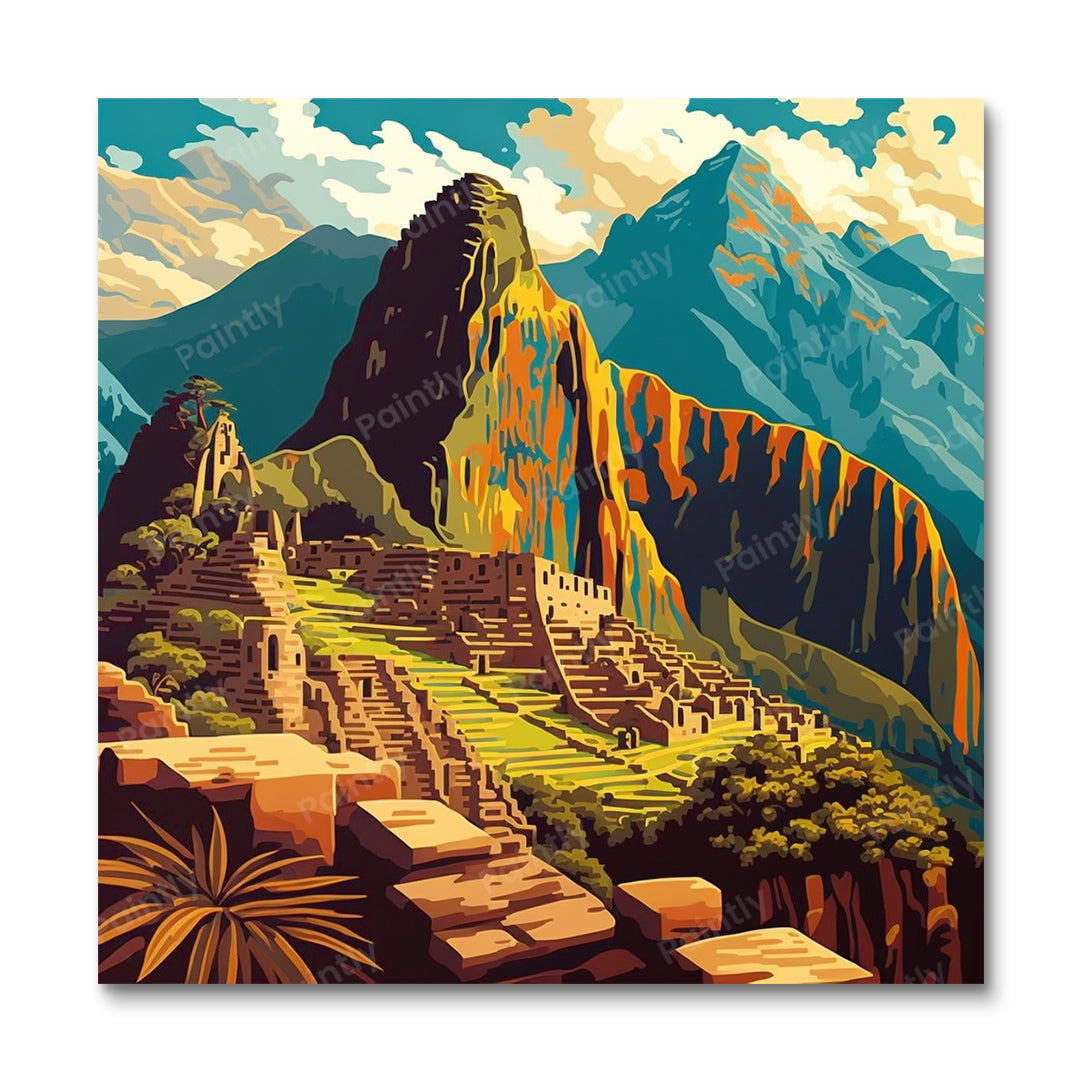 Machu Picchu (maling efter tal)