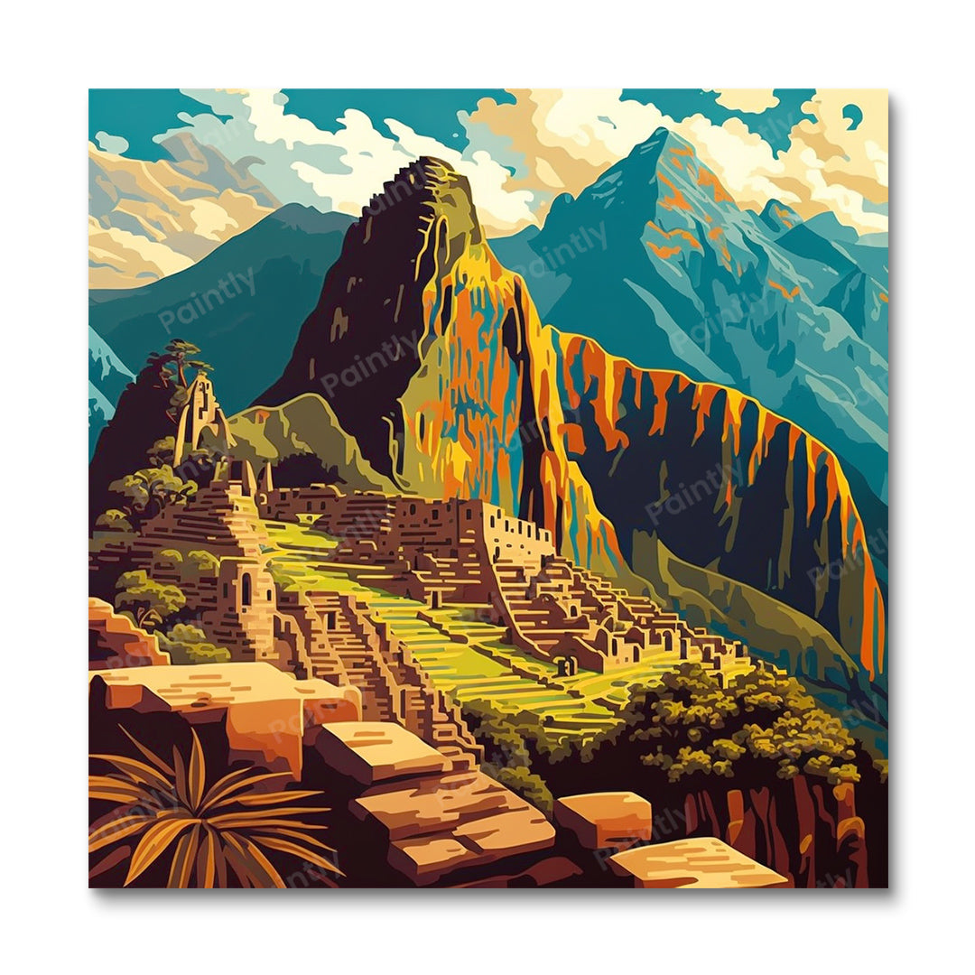 Machu Picchu (Diamantmalerei)