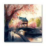 Cherry Blossom Over River II (Paint by Numbers)