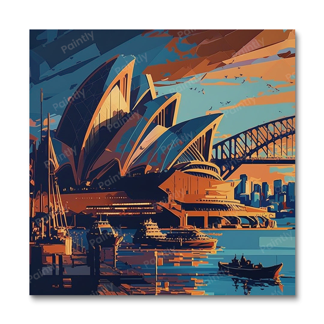 Sydney XXIV (Paint by Numbers)