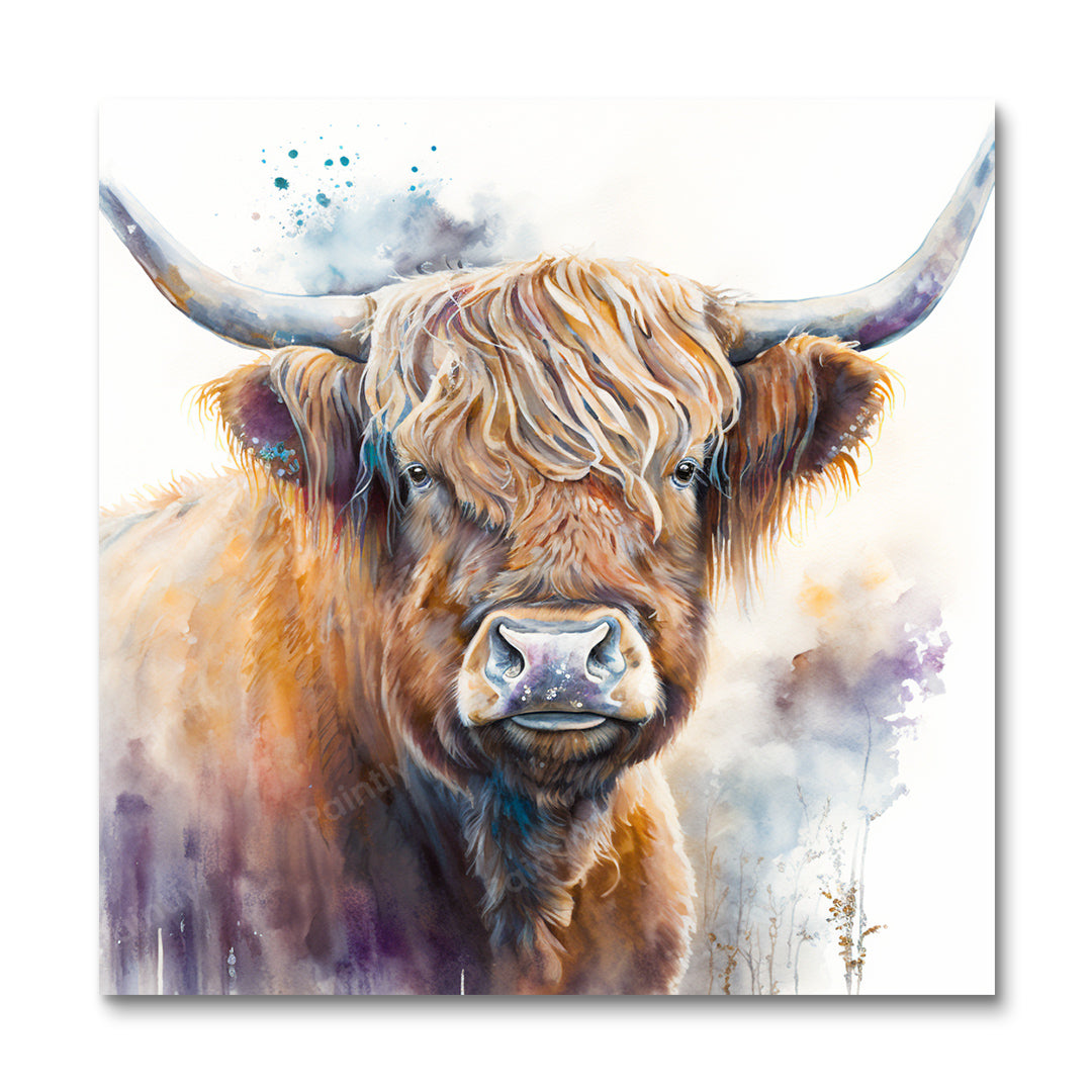 Gracious Highland Cow I (Paint by Numbers)
