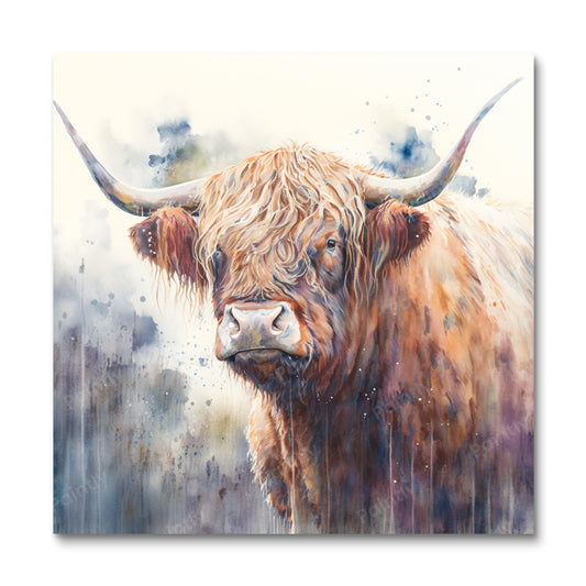 Gracious Highland Cow II (Paint by Numbers)