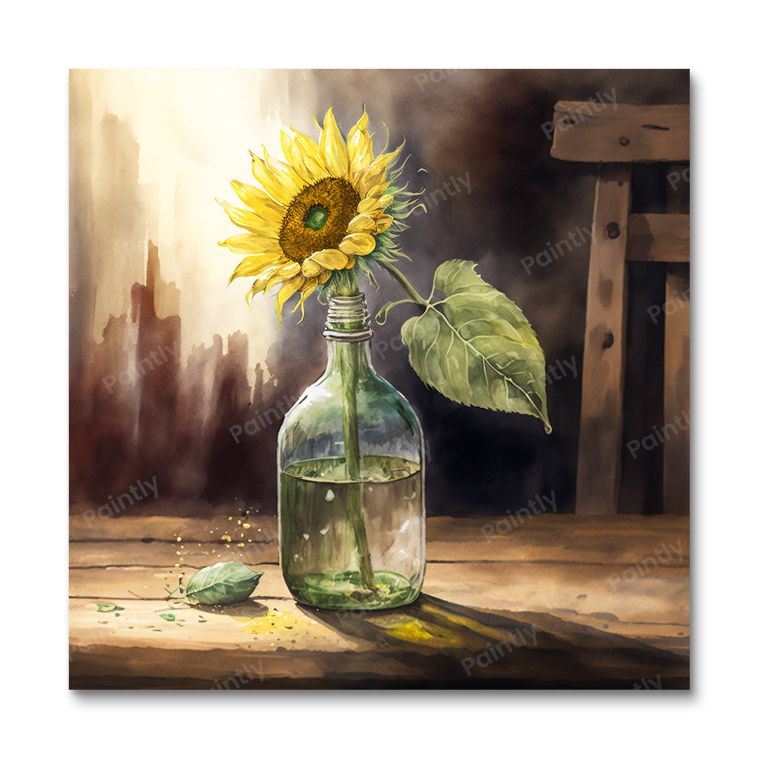 Sunflower Isolation I (Paint by Numbers)