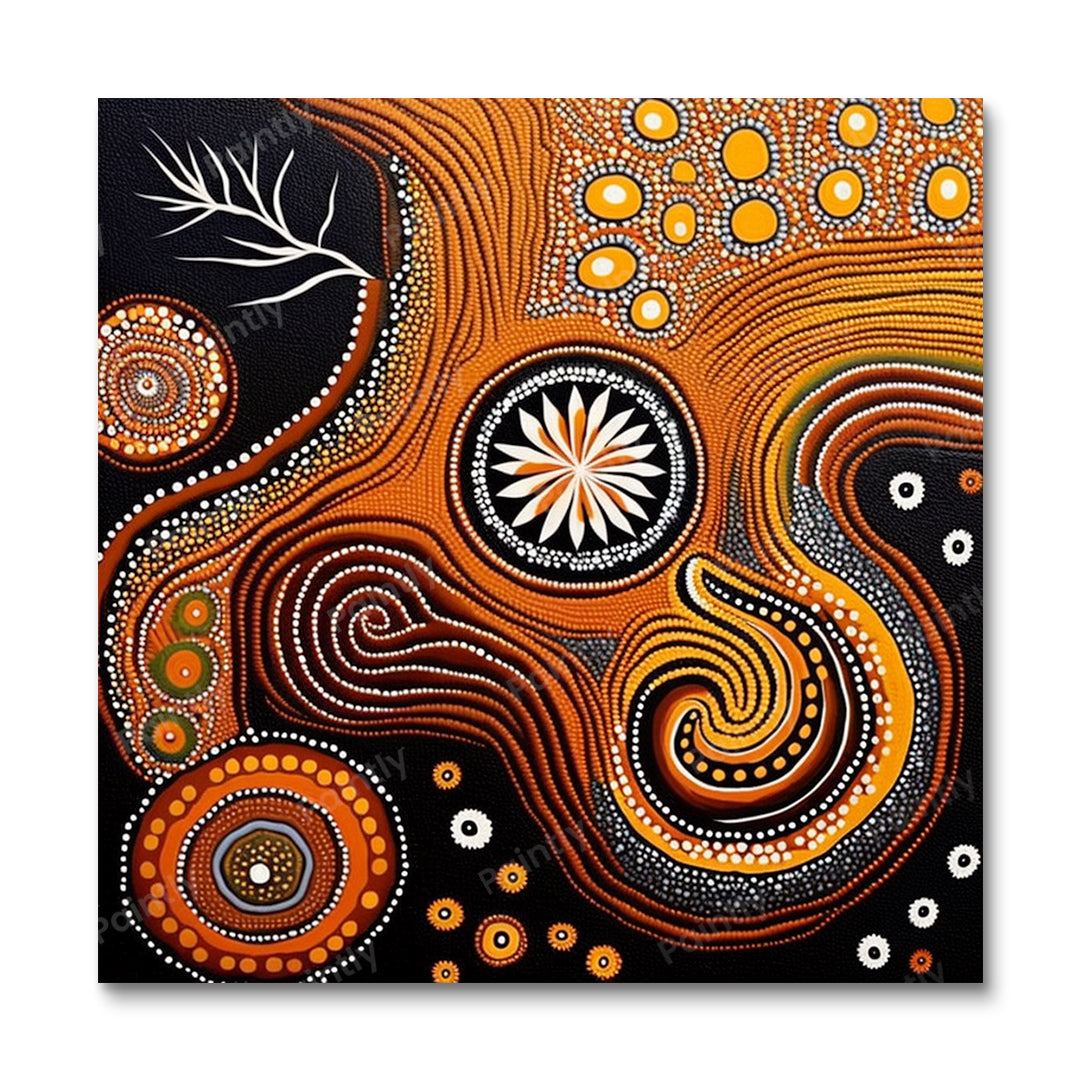 Aboriginal Design V (Paint by Numbers)