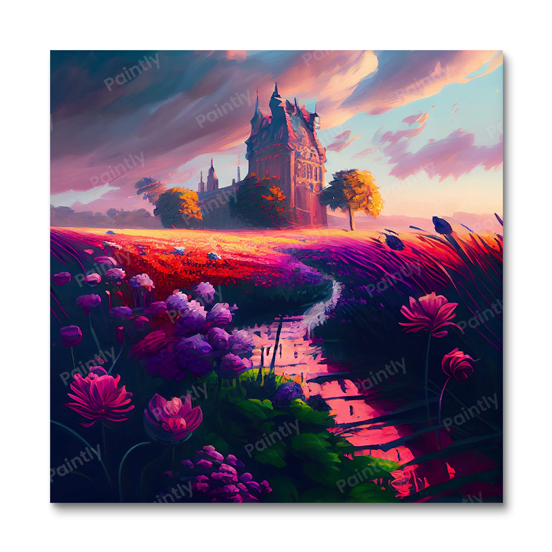 Flower Field I (Diamond Painting)