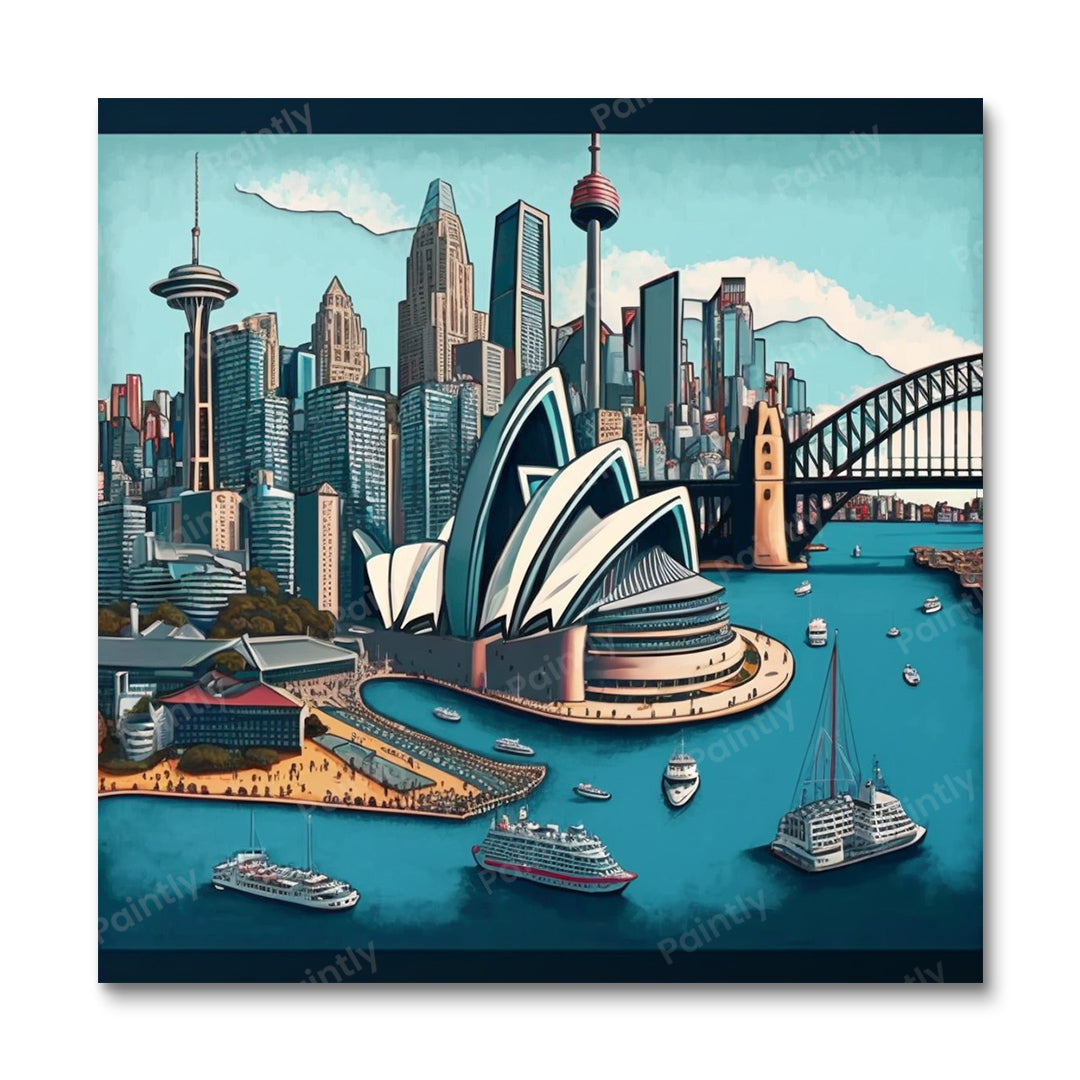 Sydney VII (Wandkunst)