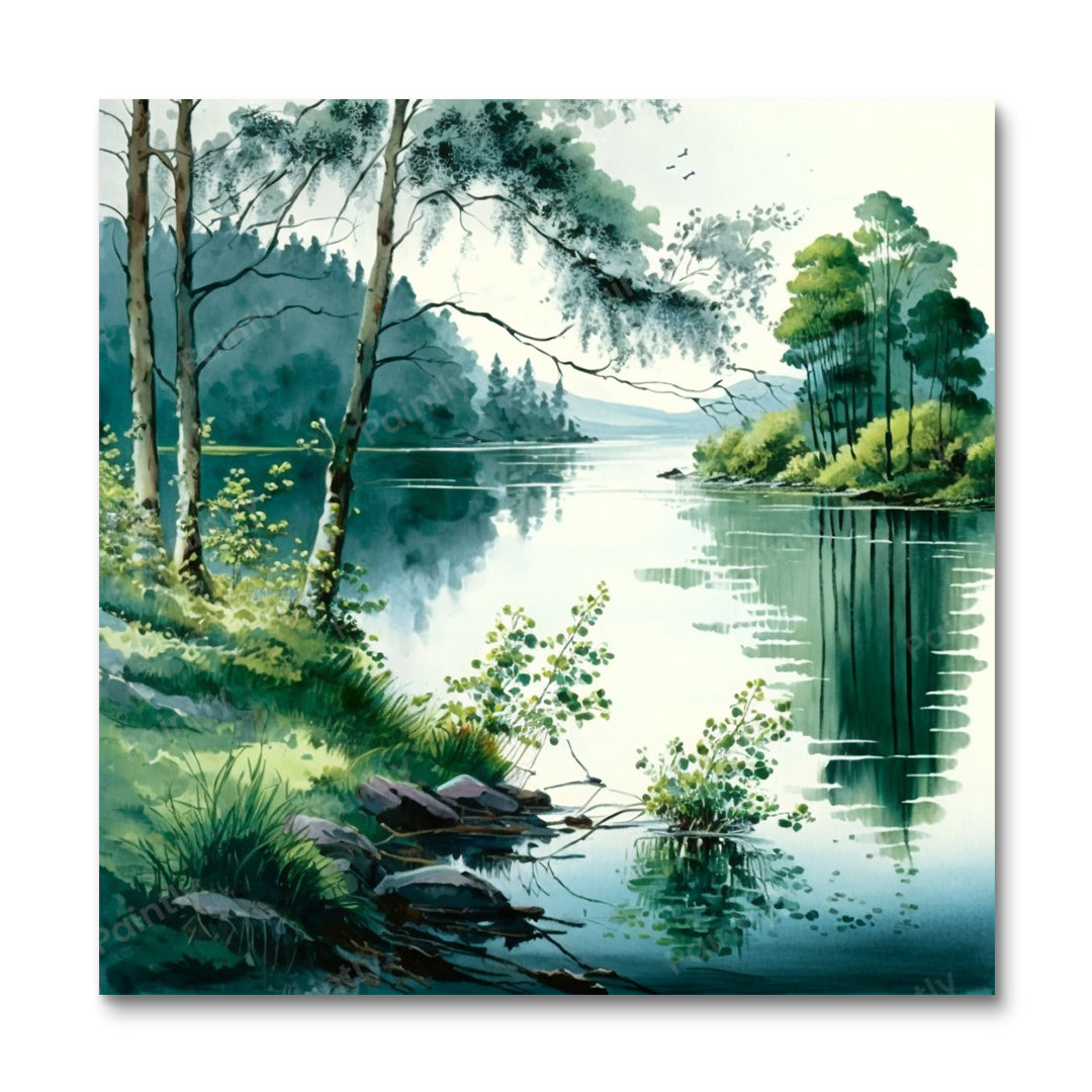 Marshy River Story IV (Diamond Painting)