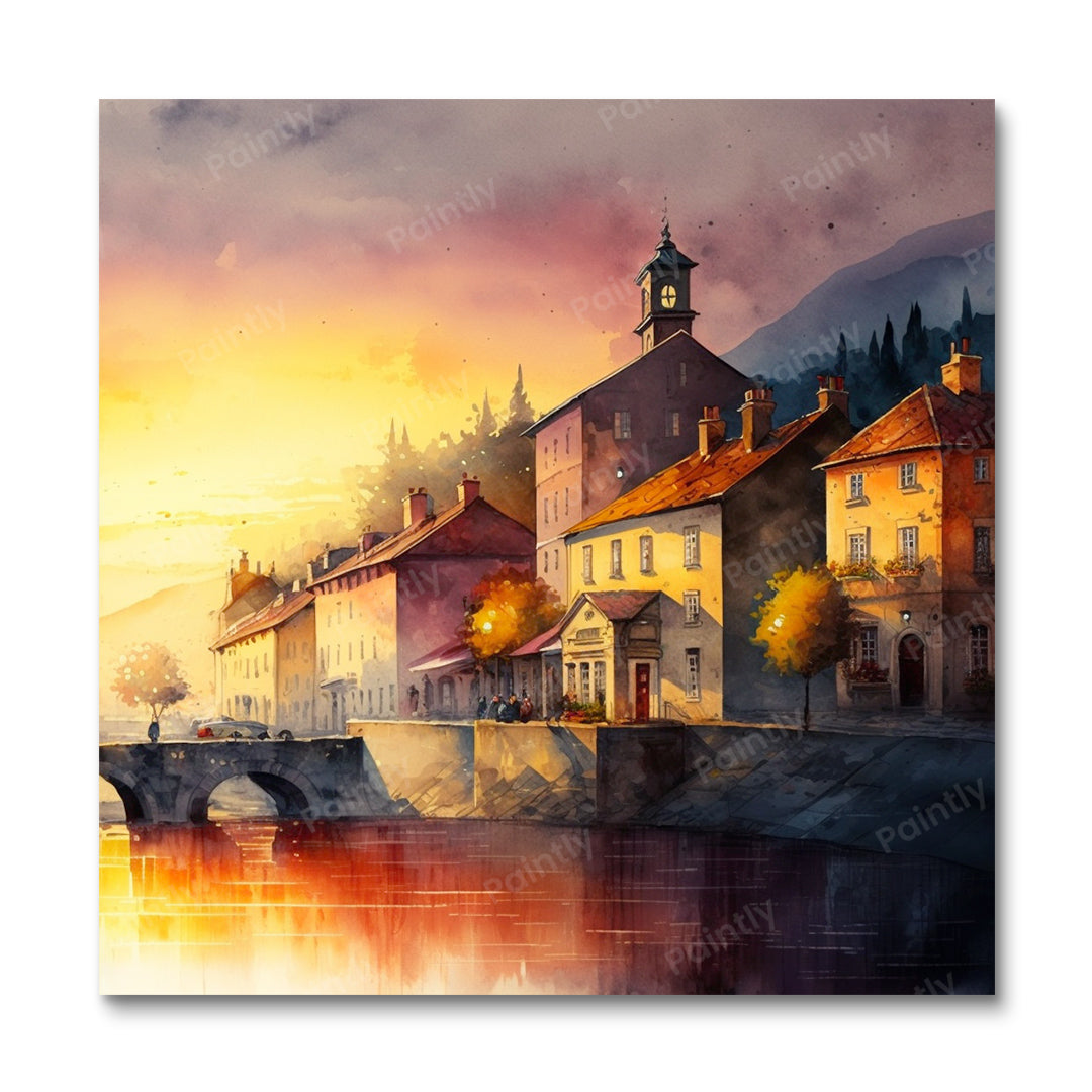 Eastern European Town (Wall Art)