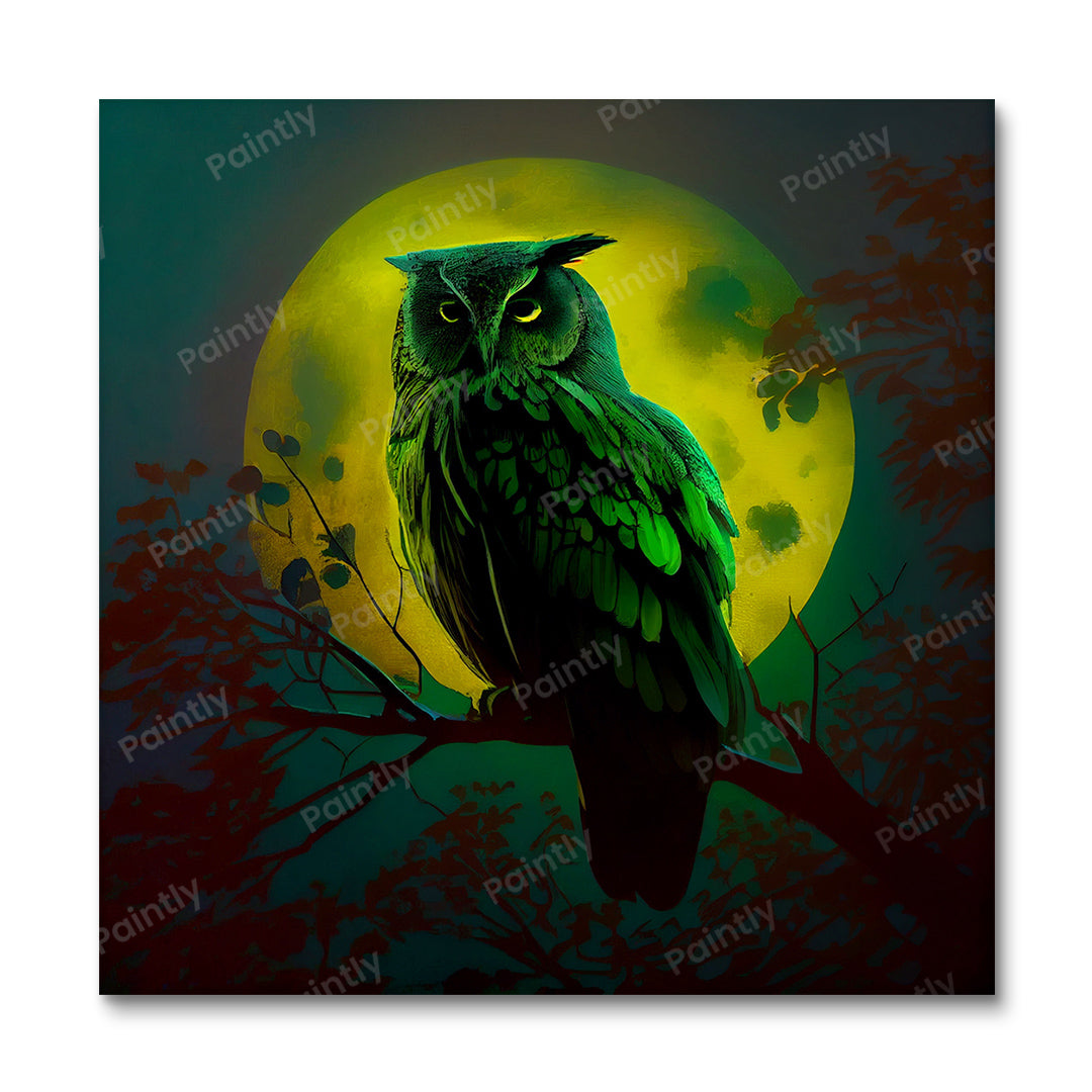 Owl Silhouette (Paint by Numbers)