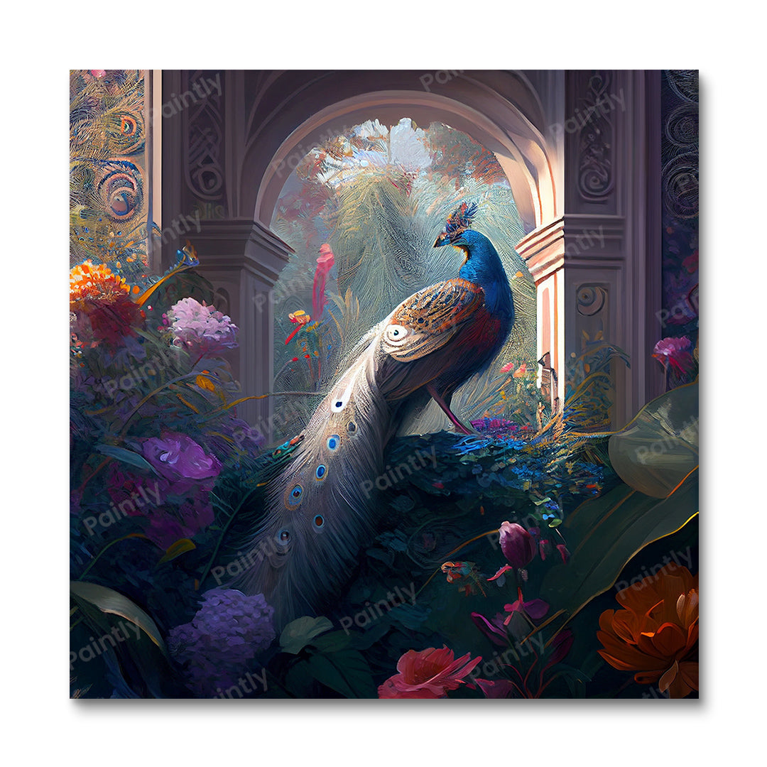 Majestic Peacock II (vægkunst)