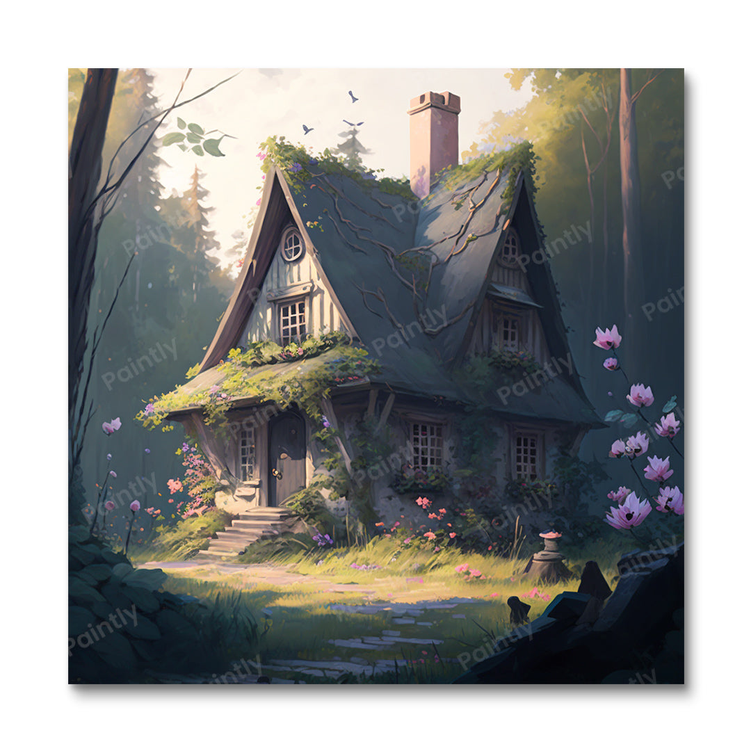 The Peony Cabin (Wall Art)