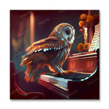 Owl Playing the Piano I (Paint by Numbers)