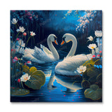 Swans in Love I (Vægkunst)