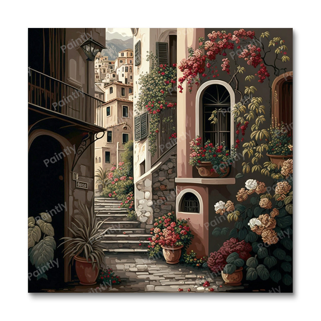 Small Italian Town (Paint by Numbers)