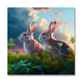 Rabbits in the Meadows II (Paint by Numbers)