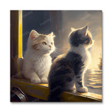 Dramatic Kittens I by Sage Patel (Paint by Numbers)